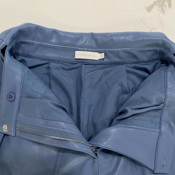 NWOT Jonathan Simkhai faux leather cropped pant - Picture 9 of 9